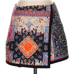 Zara Patchwork Mini Skirt Size Small
